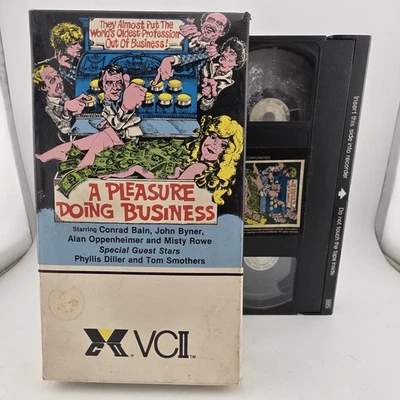 A Pleasure Doing Business VHS Tape (1982 VCII Incorporated) Rare Comedy - Image 1 of 4