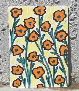 Frühlingsblumen. Original ACEO Kunstkarte - Bild 1 von 5
