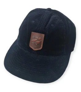 Polo Ralph Lauren logo Leather Skier Patch Corduroy Ball Cap - Aviator Navy - Picture 1 of 8