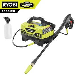Ryobi 1800 PSI 1,2 GPM Elektrischer Kaltwasser-Hochdruckreiniger - Bild 1 von 5