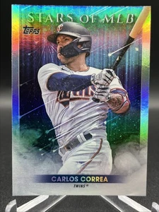 2022 Topps Carlos Correa CHROME Stars Of MLB #SMLBC-70 Minnesota Twins SP - Picture 1 of 2