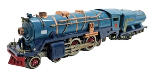 MTH Standard Gauge Weißblech blau Messingverkleidung Blue Comet NYC Dampflok Tender - Bild 1 von 10