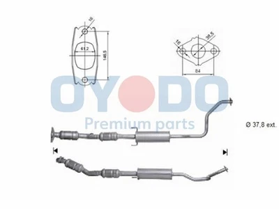 CATALIZZATORE ADATTO A: TOYOTA PRIUS LIFTBACK 1.5 HYBRID .TOYOTA PRIUS II L - Immagine 1 di 3