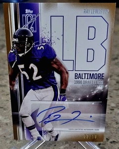 Ray Lewis - 2024 Topps Signature Class Veterans Class Auto #VCA-RL Gold /10 (AU) - Picture 1 of 2