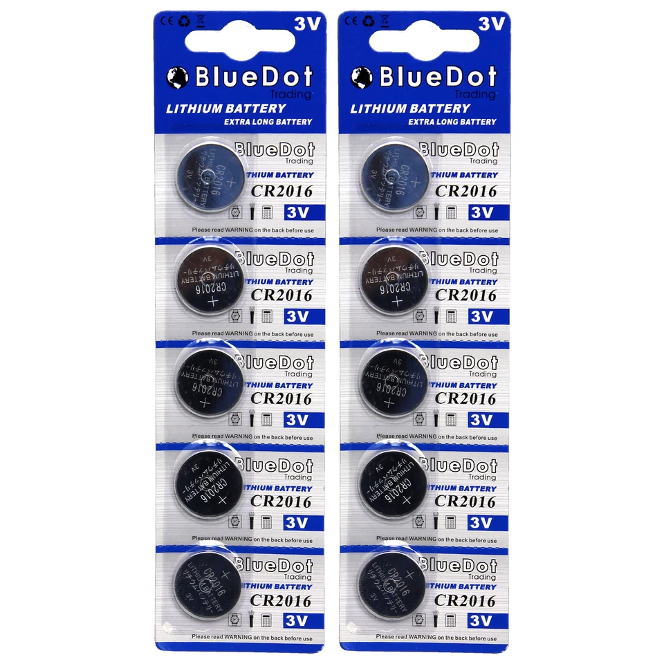Batería de litio 10 PC CR2016 CR 2016 DL2016 208-208 ~ Envío rápido desde EE. UU. Foto 1 de 1