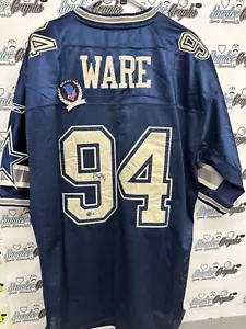 DEMARCUS WARE SIGNED AUTOGRAPHED BLUE HOME FOOTBALL JERSEY-BAS BECKETT COA - Picture 1 of 9