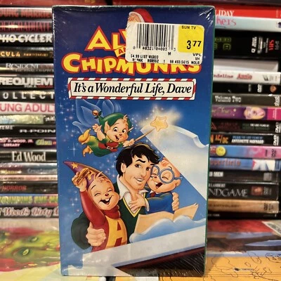 Alvin and the Chipmunks It’s a Wonderful Life Dave 1989 VHS Factory Sealed - Image 1 of 4