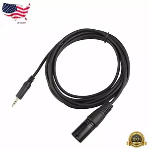 6ft XLR 3-Pin Male to 3.5mm 1/8" Stereo Plug Shielded Microphone Mic Cable TRS   - Picture 1 of 8