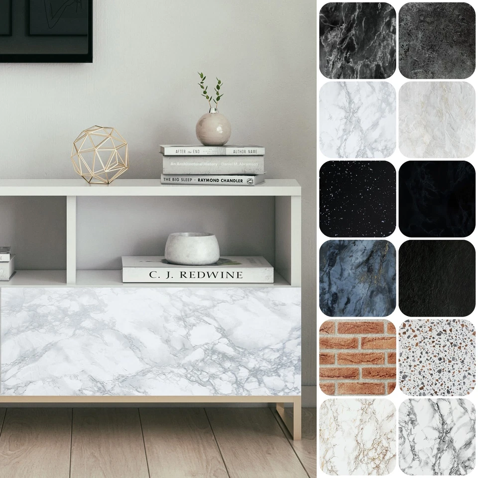 Möbelfolie Selbstklebende Folie Beton Stein Granit Marmor Optik Tapete DIY Kuche - Bild 1 von 1