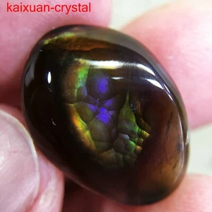 Natural Mexican Fire Agate Loose Gemstone Fancy Cabochon--15.1Ct - Picture 1 of 9