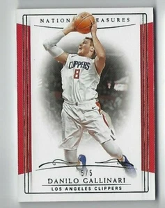 Panini National Treasures Danilo Gallinari 2018/19/5 Emerald 5/5 - Imagen 1 de 1