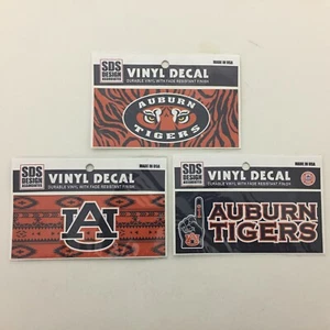 Auburn Tigers Set Of 3 Vinyl Decal Stripes Aztec Pattern Foram Finger -  6"x2.5" - Picture 1 of 6