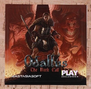 Odallus The Dark Call PS4 Original 2014 Sticker Insert 3.5" x 3.5" - Picture 1 of 2