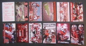 Lot of (12) North Carolina State Wolfpack Football 1986-2018 Pocket Schedules - Bild 1 von 2
