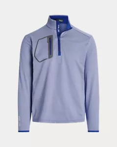 RLX Ralph Lauren Classic Fit Luxury Jersey Pullover Navy/White Quarter Zip Sz. M - Picture 1 of 10