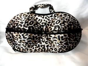 Lingerie Bra Organizer Portable Lingerie Storage Firm Molded Zip Case Travel - Picture 1 of 5