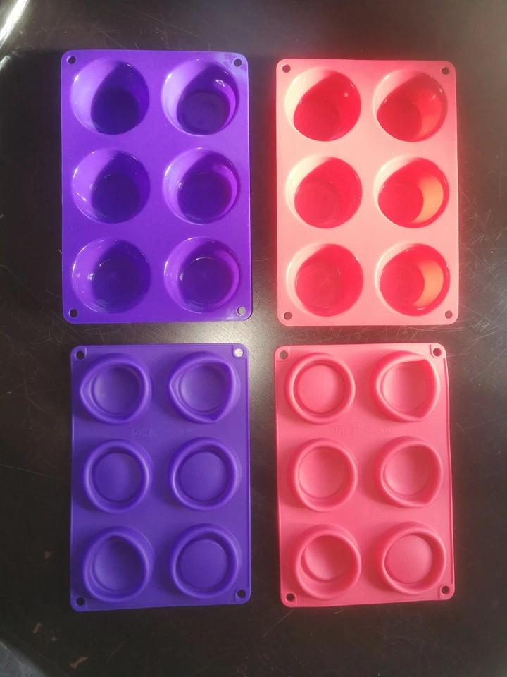 2 x 6er Silikon Muffin Backform Muffinform Silikon Backform Muffinförmchen NEU - Bild 1 von 1