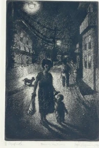 Angel Guzman, signed etching, 1985 - Picture 1 of 4