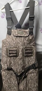 Used Drake Eqwader Wading Coveralls Mossy Oak Bottomland Sz 11 Stout - Picture 1 of 8