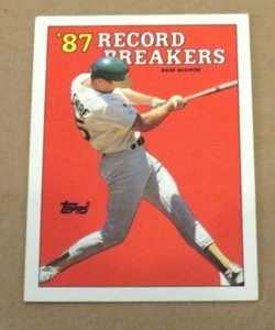 Scheda errore Mark McGwire Oakland Athlectics 1988 Topps Card numero 3 - Foto 1 di 1