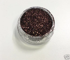 Sombra de ojos marrón brillante brillo polvo brillante cuerpo cara uñas fiesta maquillaje - Imagen 1 de 1