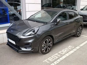 MOTORDROME SPLITTER ANTERIORE V.1 PER FORD PUMA ST-LINE (2019-) NERO LUCIDO ABS - Imagen 1 de 3