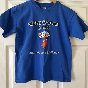 Q*bert Multi Promotional Vintage Child Size M T-Shirt 6 In 1 - Picture 1 of 5