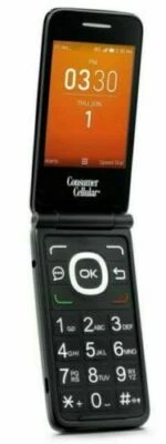 Alcatel Go Flip 4044L (Consumer Cellular) 4G VoLTE Flip Phone - Image 1 of 3