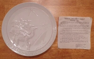 Frankoma 1972 SEEKING THE CHRIST CHILD Vintage Christmas Plate - with document! - Picture 1 of 5