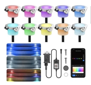 10pk 12v Led Deck Lights C 45 Ip67 Rated Waterproof Wi-Fi Alexa Compatible #694 - Picture 1 of 5