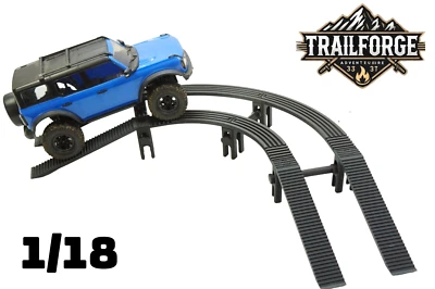 Trailforge 1/18 Scale RC Crawler Course Modular Up/Down Hill Ramp LOW 90 CURVE - Image 1 of 4