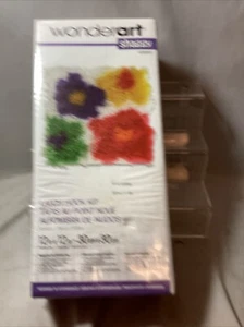NEW! Wonderart 12"x12" Shaggy Latch Hook Kit ~Flowers #426303 - Picture 1 of 2