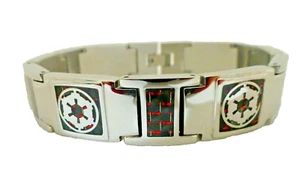 Pulsera Star Wars para hombre acero inoxidable fibra de carbono STAR WARS: REB 8,5 pulgadas - Imagen 1 de 5