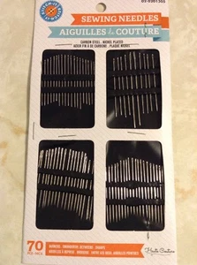 70pcs Hand Sewing Needles Darners, Embroidery, Betweens, Sharps NEW Carbon Steel - Picture 1 of 1