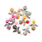 10pc Mix Angel  Charms Pendants Clay Beads for Jewelry Making Crafting