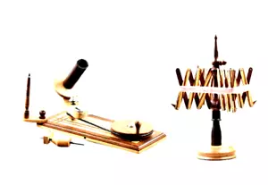 Antik Wickler Set Kugelwickler Set Strickgarnwickler Set Garnwickler Swifts - Bild 1 von 4