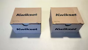 NEW - Set of 2 Kwikset Deadbolt Locks Satin Nickel Single Cylinder Keyed Alike - Picture 1 of 3