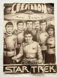 1989 Set of 8 Creation Salutes Star Trek Photos by Chuck Frazier Cover Damaged - Bild 1 von 12