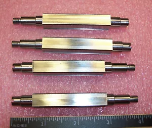 QTY (3) 98mm x 10.5mm x 8mm TAPERED MACHINED STAINLESS STEEL SHAFT R45-20614 - Picture 1 of 7