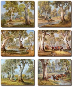 Country Kitchen Redgum Country Cinnamon Cork Backed Placemats Set 6 - Bild 1 von 1