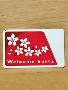 Japan Welcome Suica IC Card Expired Cherry Blossom Design JR East Collectible - Picture 1 of 2