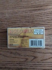Carte ricarica Rolodex nuove mai aperte 100 conteggi ufficio (2 1/4" x 4") - Foto 1 di 3