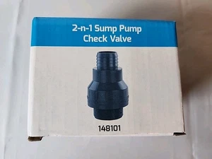 Válvula de retención de bomba de sumidero Star Water Systems 148101 2-n-1 1,25" Flex 1,5" PVC NUEVO EN CAJA  - Imagen 1 de 5