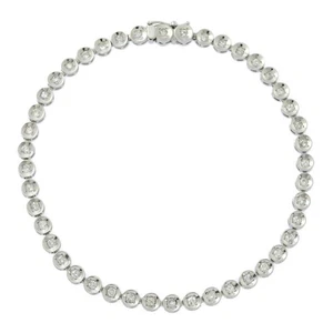 1ct/Tennis setting diamond bracelet/Pt850-9.2g/Platinum/Gift/Anniversary - Picture 1 of 10