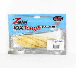 Zman Soft Lure Jerk ShadZ Scented 7 Inch 4/Pack Glow (2192) - Picture 1 of 6