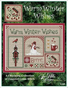 Sue Hillis Designs Counted Cross Stitch Pattern ~ Warm Winter Wishes - Picture 1 of 2