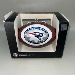 Official NFL New England Patriots Mini Replica Football Christmas Ornament NIB - Bild 1 von 2