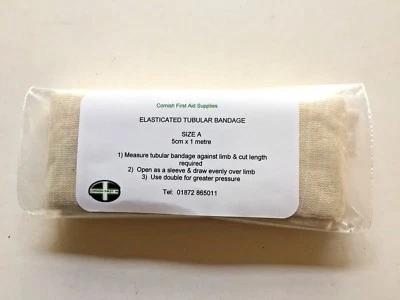 TUBULAR BANDAGE SIZE A - 4.5CM X 1M - EXTRA SMALL-  CHILD FEET AND ARMS - Image 1 of 2