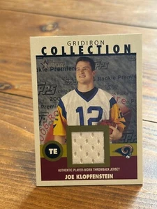 Topps Gridiron Collection GC-JK St Louis Rams Joe Klopfenstein Jersey Patch Card - Bild 1 von 7