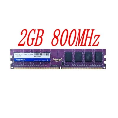 2GB DDR2 800Mhz PC2-6400U 240Pin CL6  intel Desktop PC RAM Memory For ADATA AU - Image 1 of 4